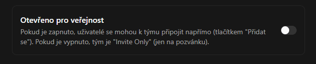 Nastavení otevřenosti týmu